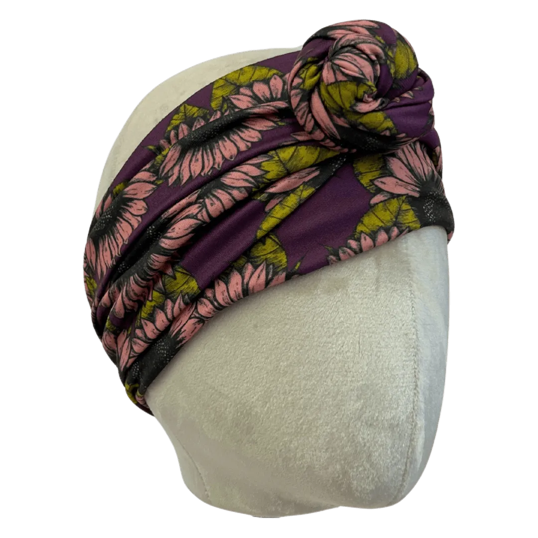 Pink Sunflower Headband