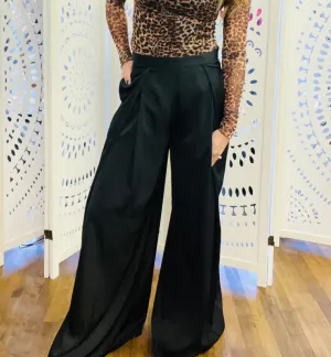 Pleated Wide Leg