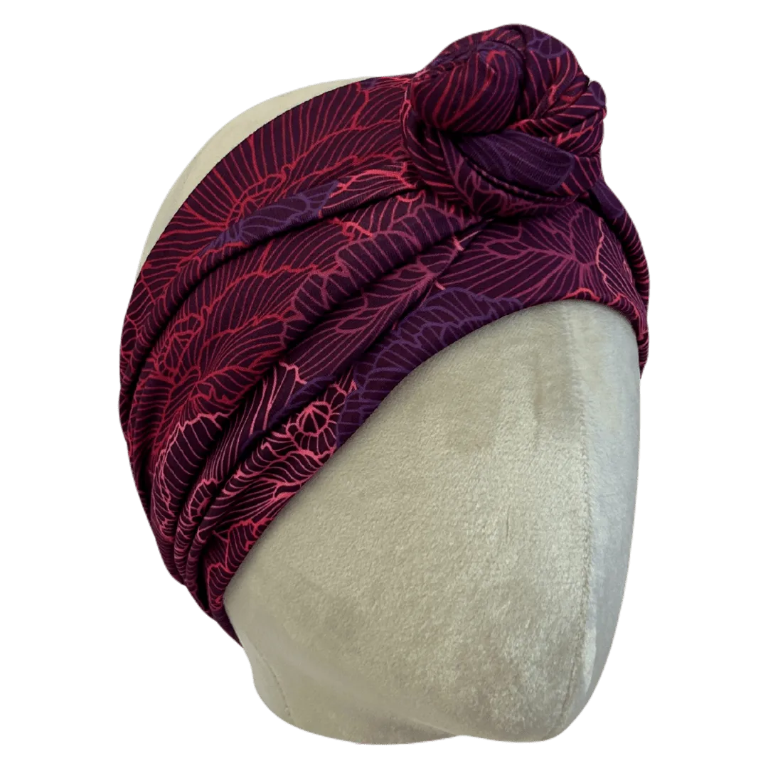 Plum Crazy  Wrap Headband
