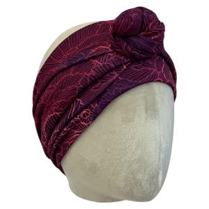 Plum Crazy  Wrap Headband