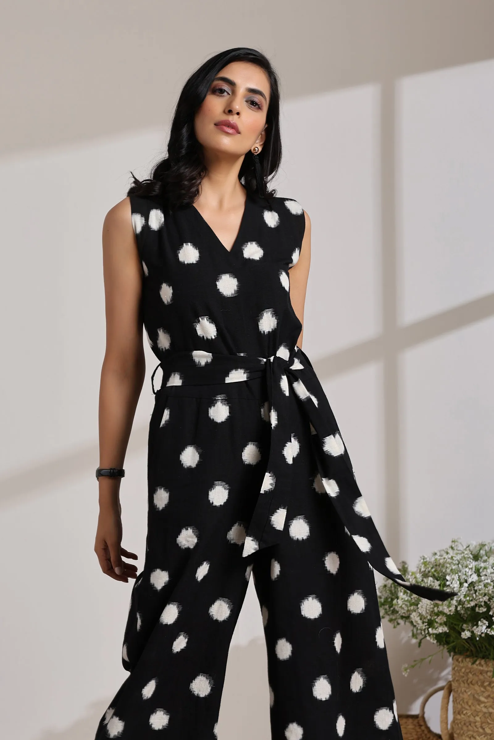 POLKA IKAT JUMPSUIT