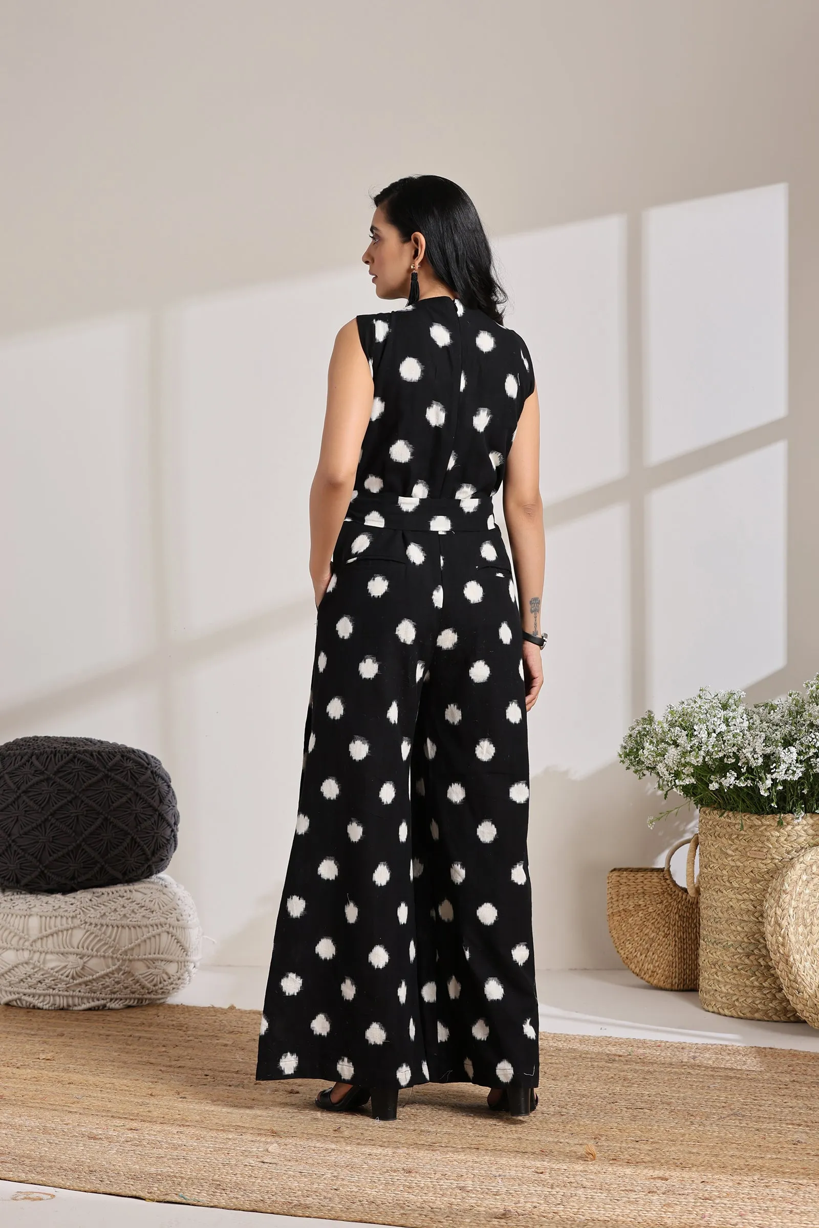 POLKA IKAT JUMPSUIT