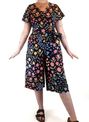 Princess Highway flower print wide leg jumpsuit size 12
