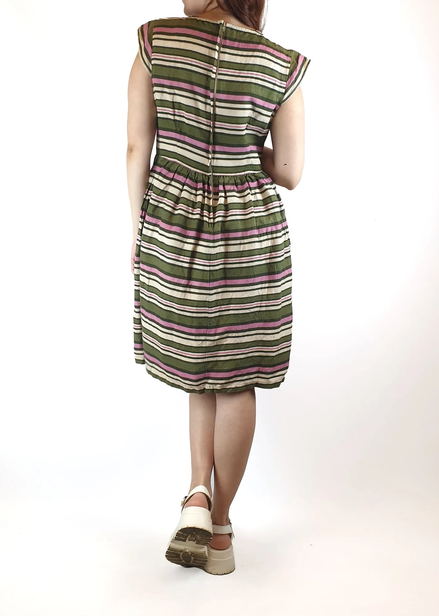 Princess Highway striped cap sleeve dress size 10