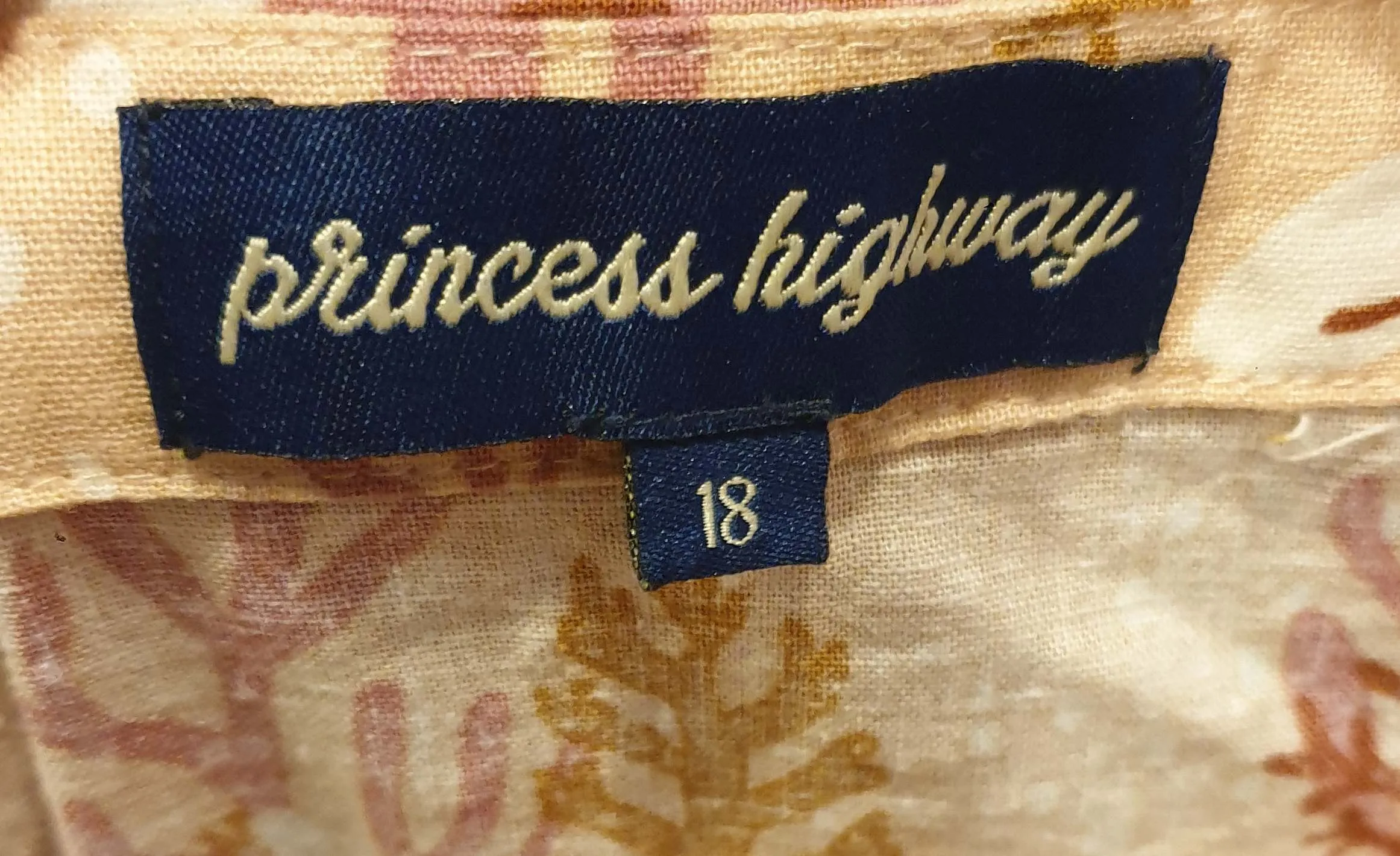 Princess Highway turtle print dress size 18