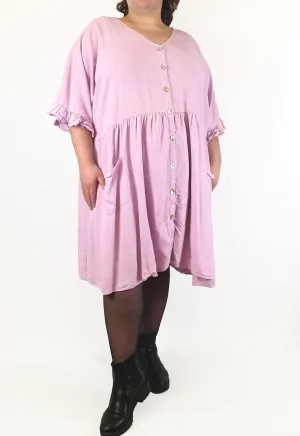 Proud Poppy lavendar purple half sleeve dress size 28 (as new with tags)
