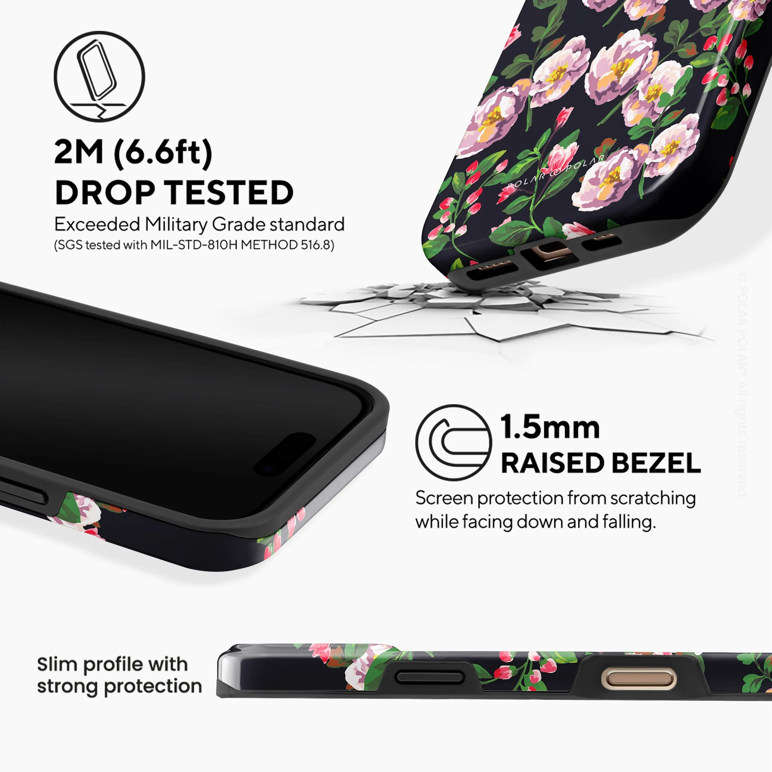 Purple Camellias - iPhone 16 Pro Max Case