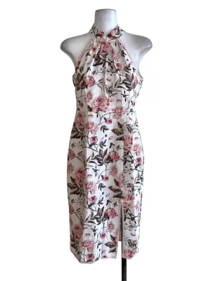 Purple Floral Wrap Mini Dress