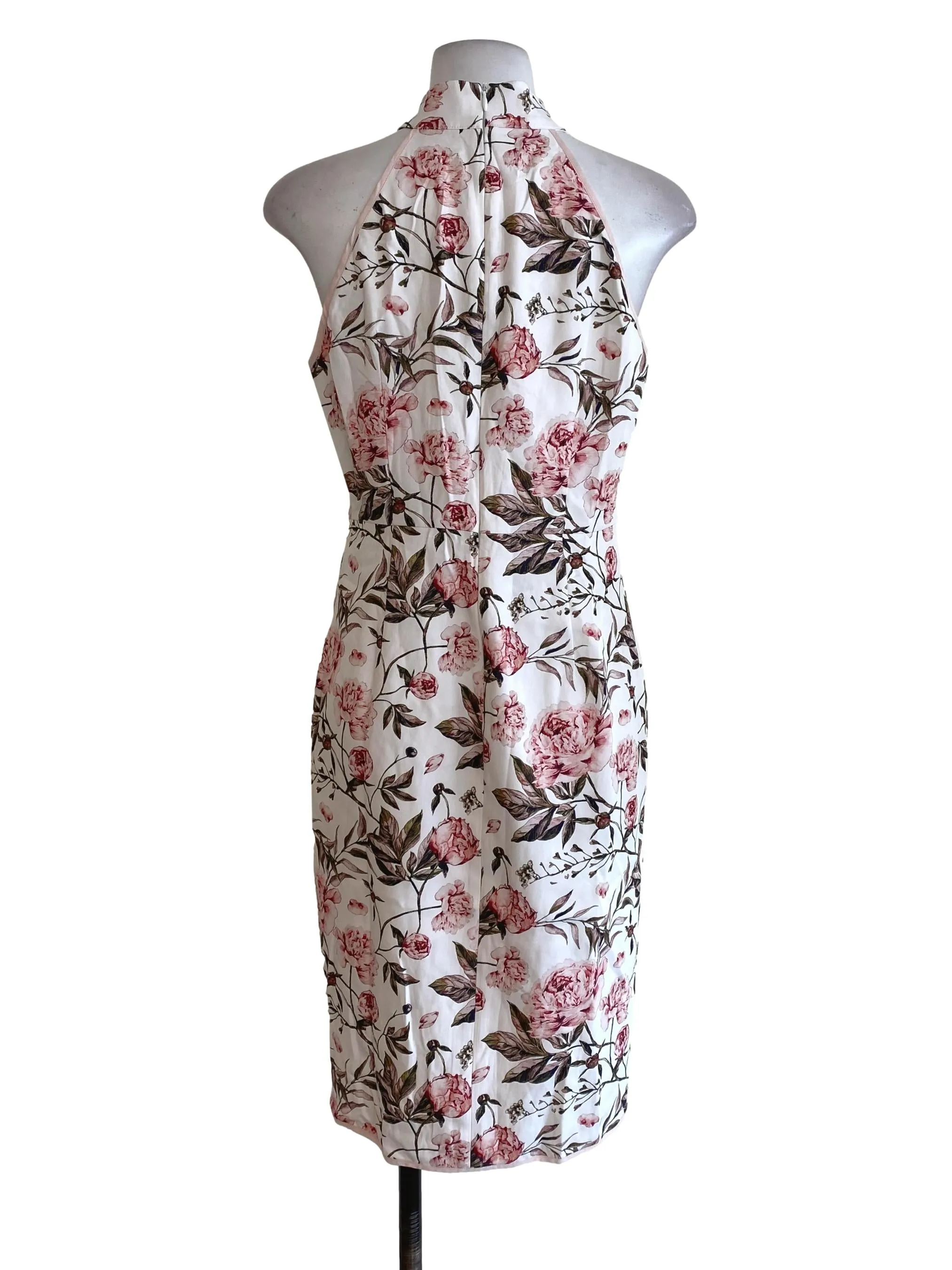 Purple Floral Wrap Mini Dress