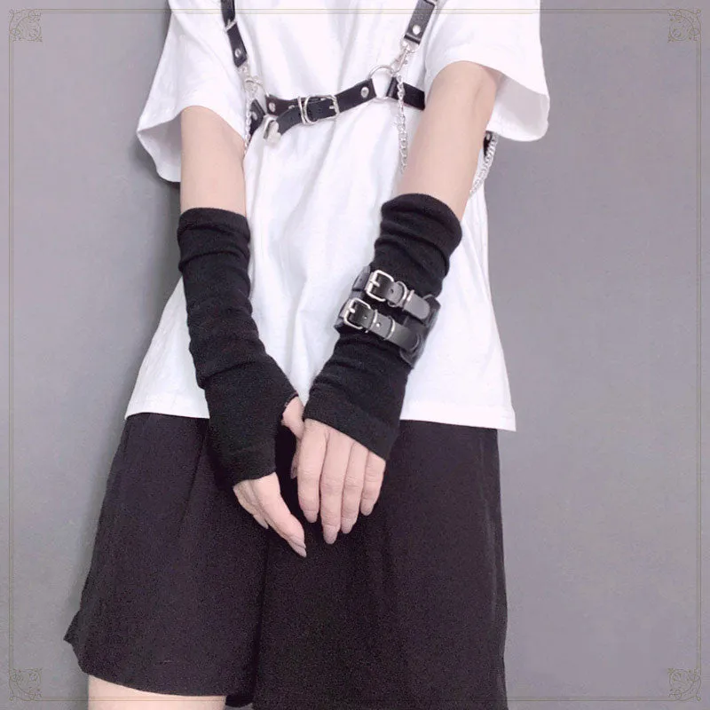 "HARAJUKU STRIPED" SUN PROTECTION SLEEVES OVERSLEEVE N052801