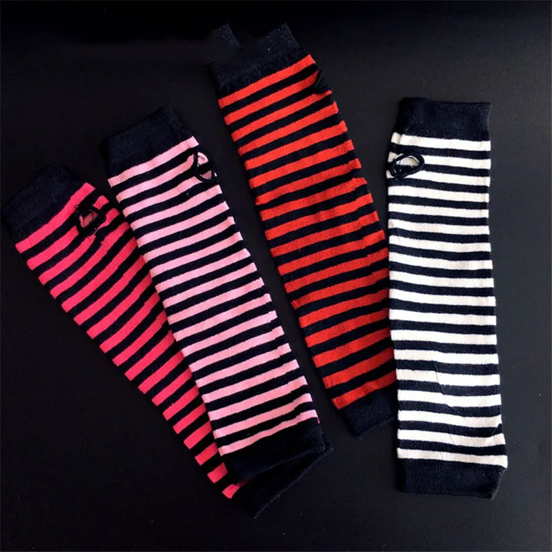 "HARAJUKU STRIPED" SUN PROTECTION SLEEVES OVERSLEEVE N052801