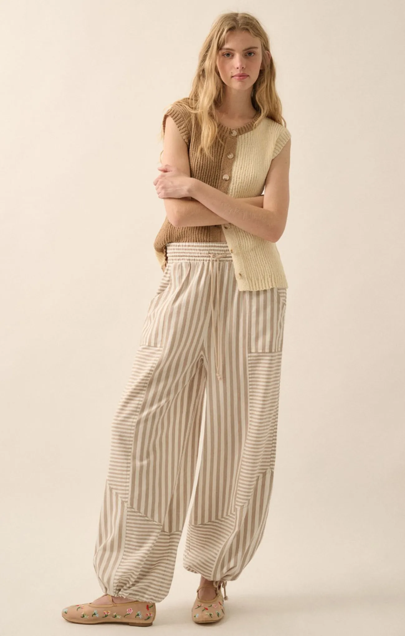Rayna Stripe Parachute Pants