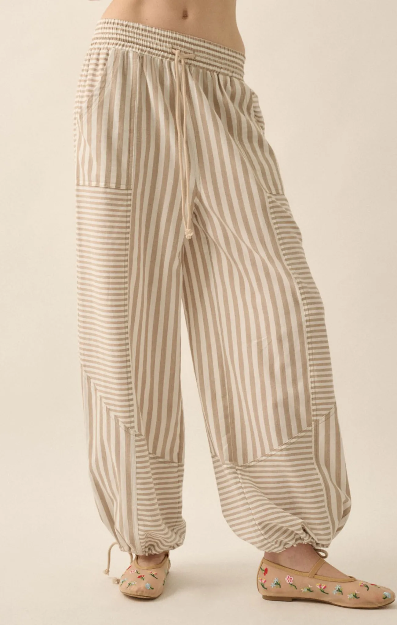 Rayna Stripe Parachute Pants