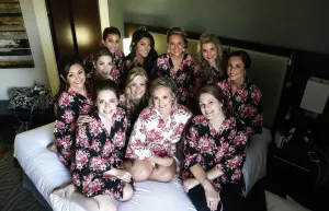 Ready to Ship Set of 10 Bridesmaids Robes, Floral Bridesmaids Robes, Cotton Bridesmaids Robes, Kimono Robes, Flower Girl & Plus Size Robes