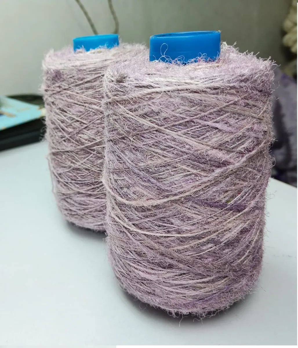 Recycled Sari Silk Yarn Prime Lavender