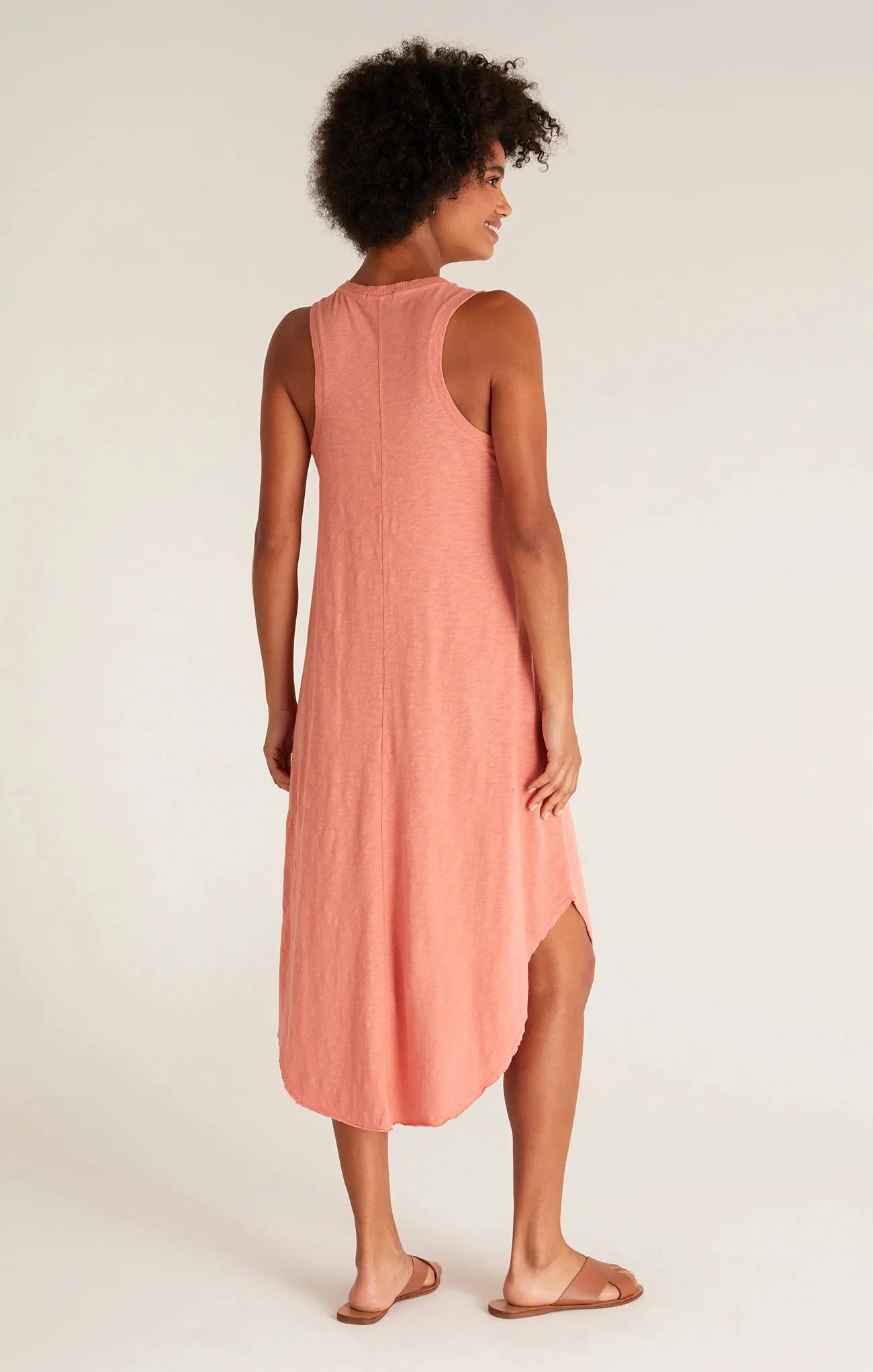 Reverie midi dress in canyon rose