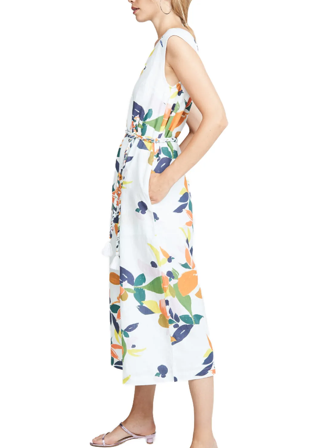 ROBERTA ROLLER RABBIT Women's Multi Fruit Tamou Jumpsuit Sz S $248 NEW