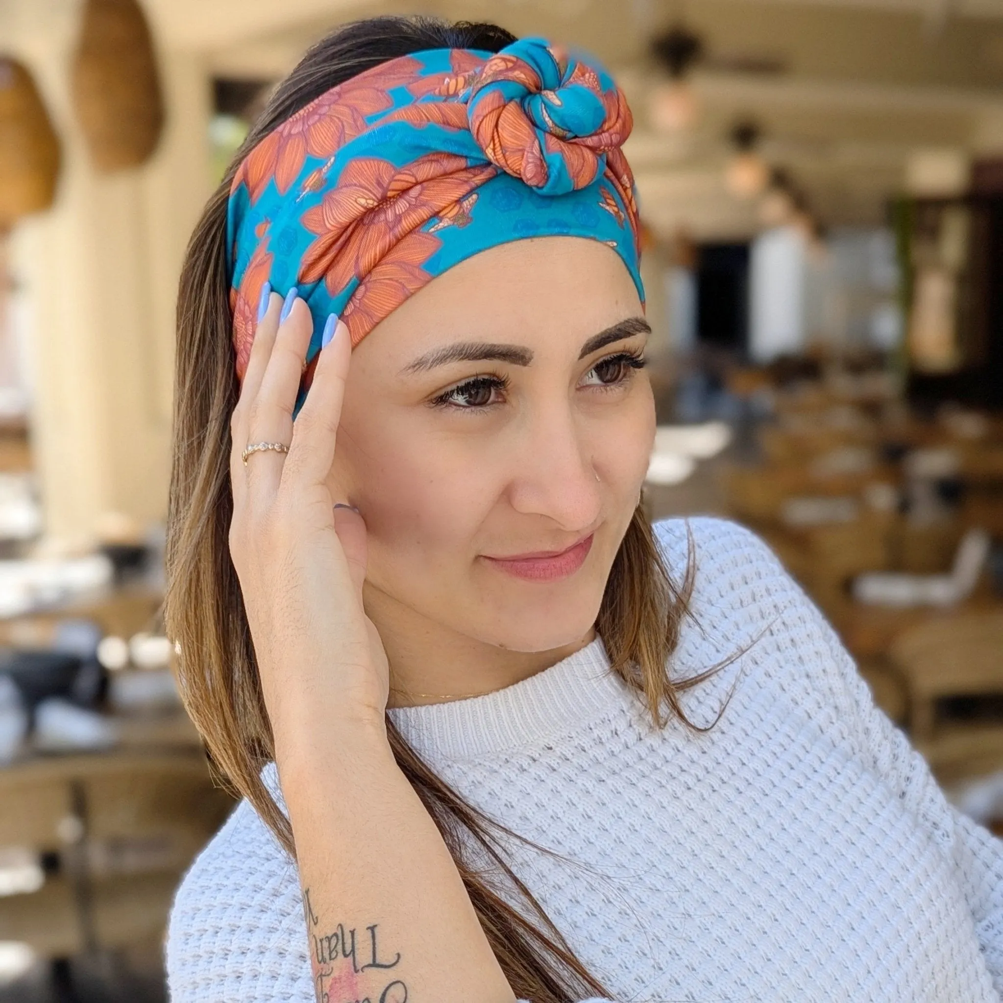 Rusty Bees Wrap Headband