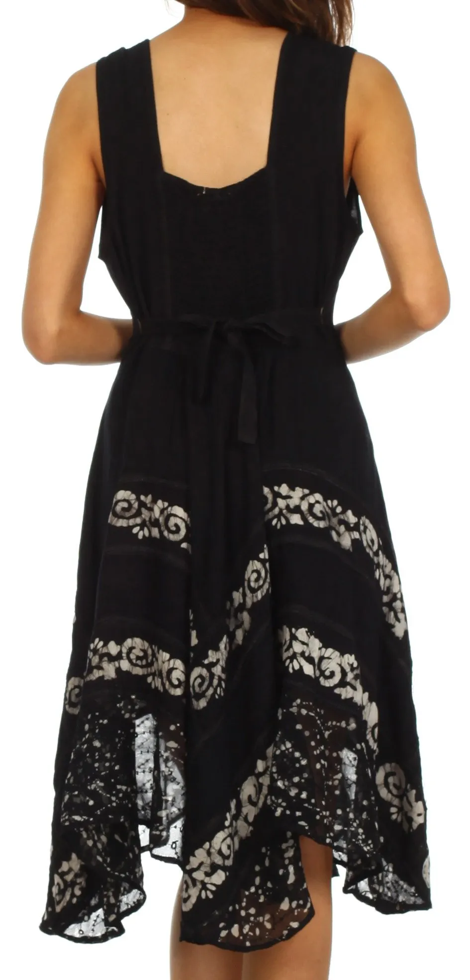 Sakkas Briar Rose Batik Corset Style Dress