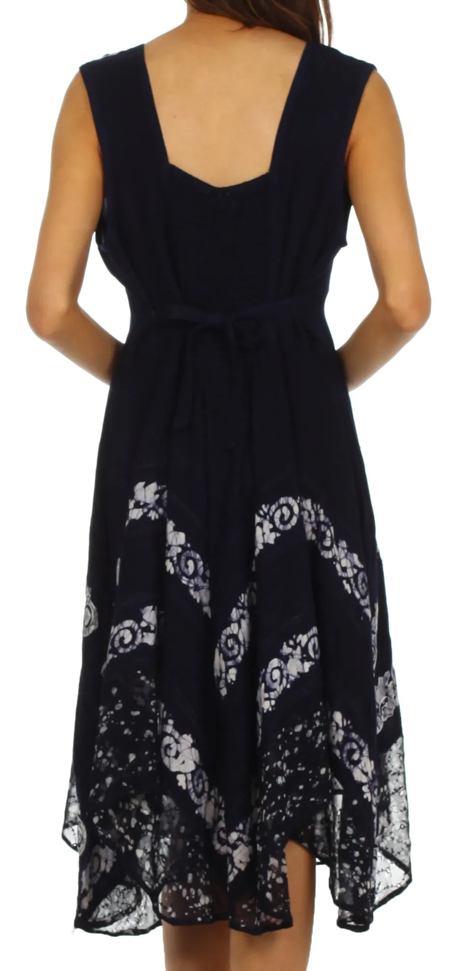 Sakkas Briar Rose Batik Corset Style Dress