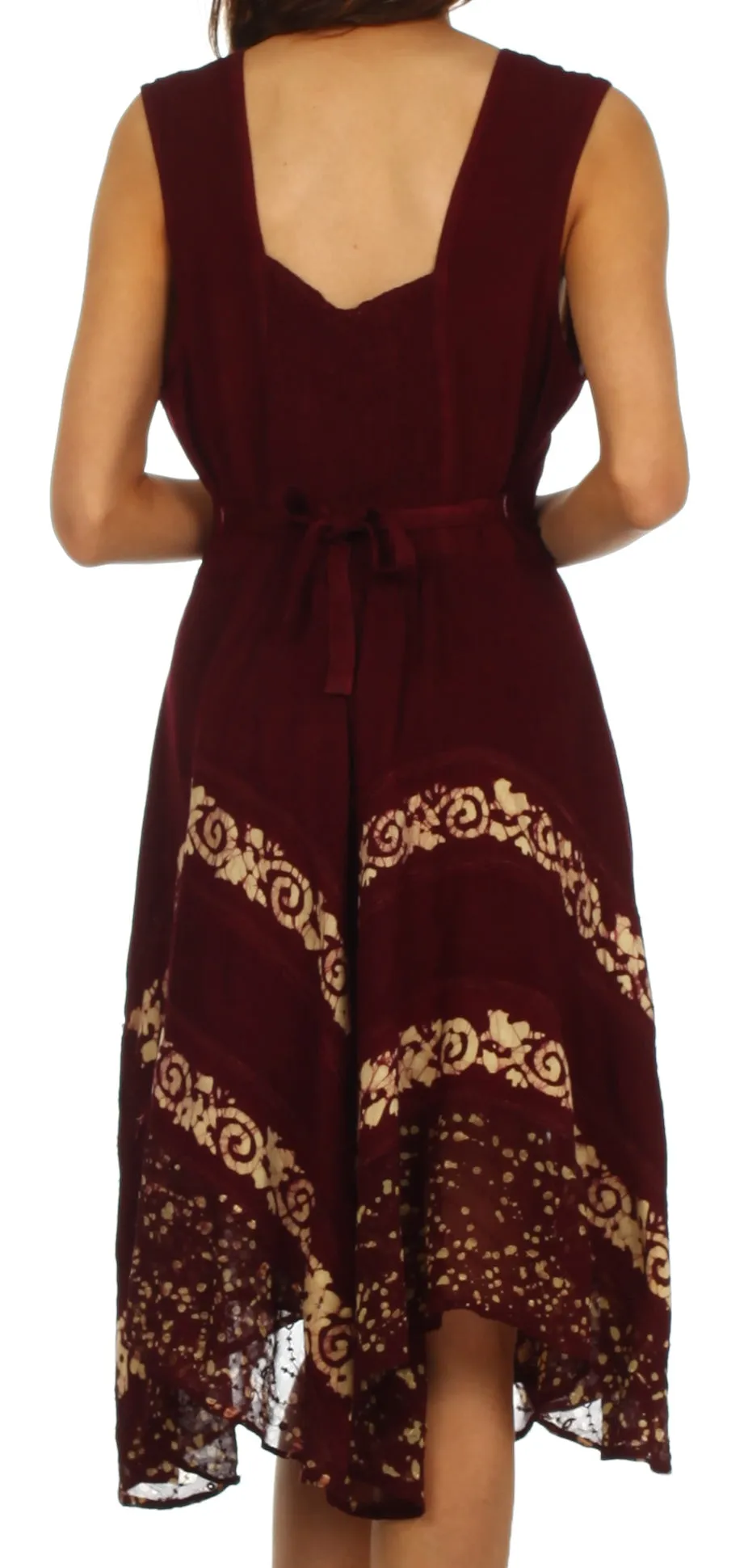 Sakkas Briar Rose Batik Corset Style Dress