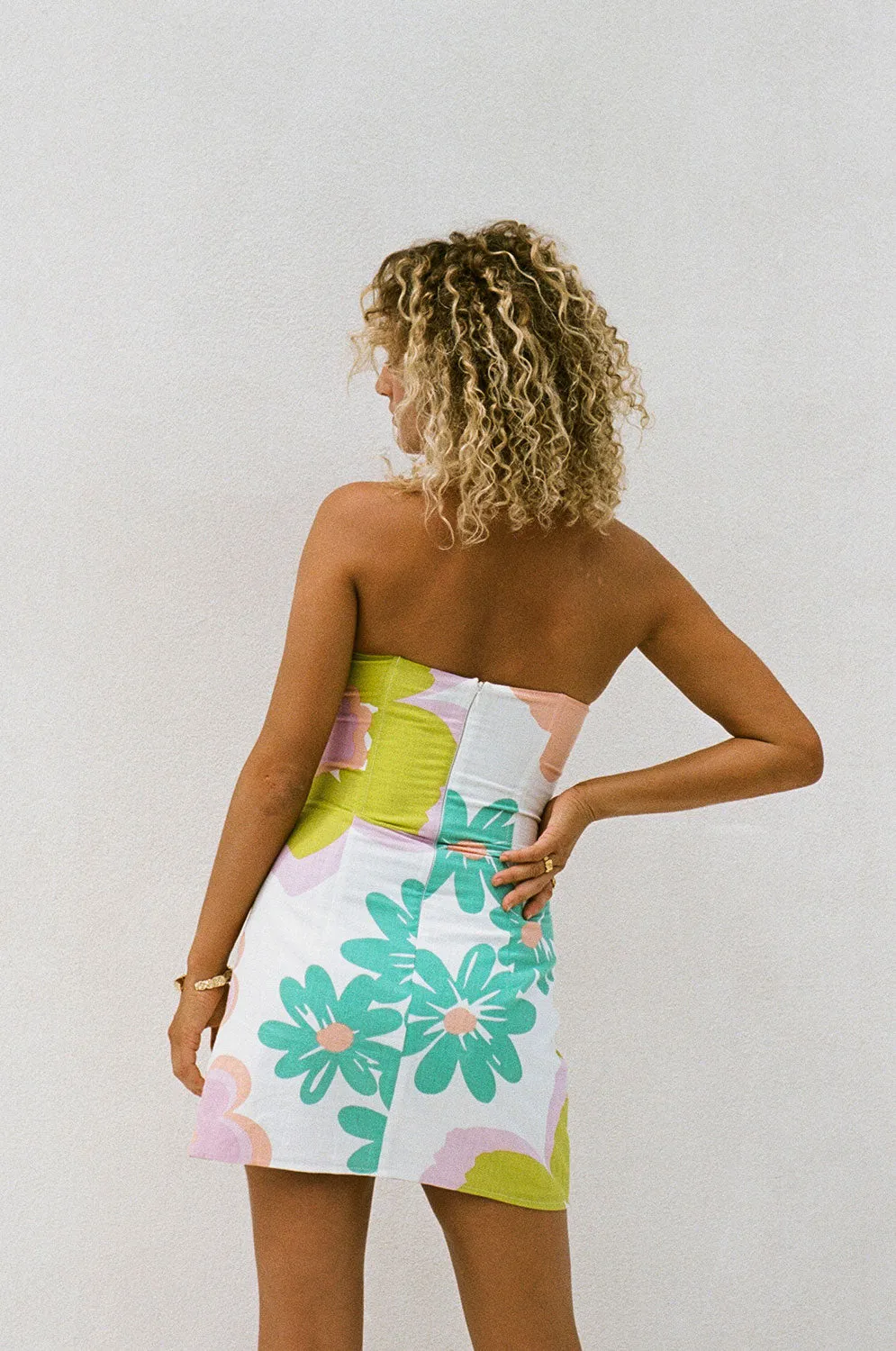 SAMPLE-Daintree Dress - Bubblegum Floral