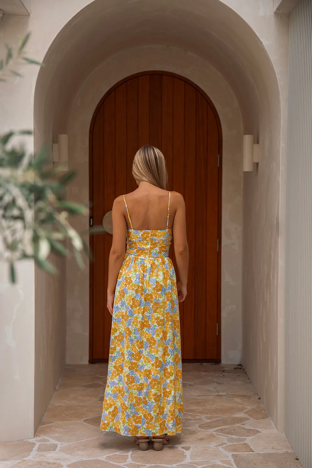SAMPLE-Jaid Dress - Tropical Bud Floral