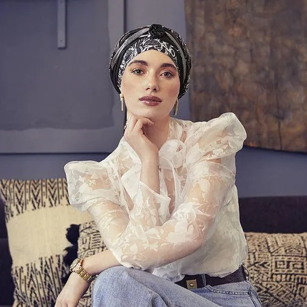 Scarlett Boho Turban Set - Floral Woods