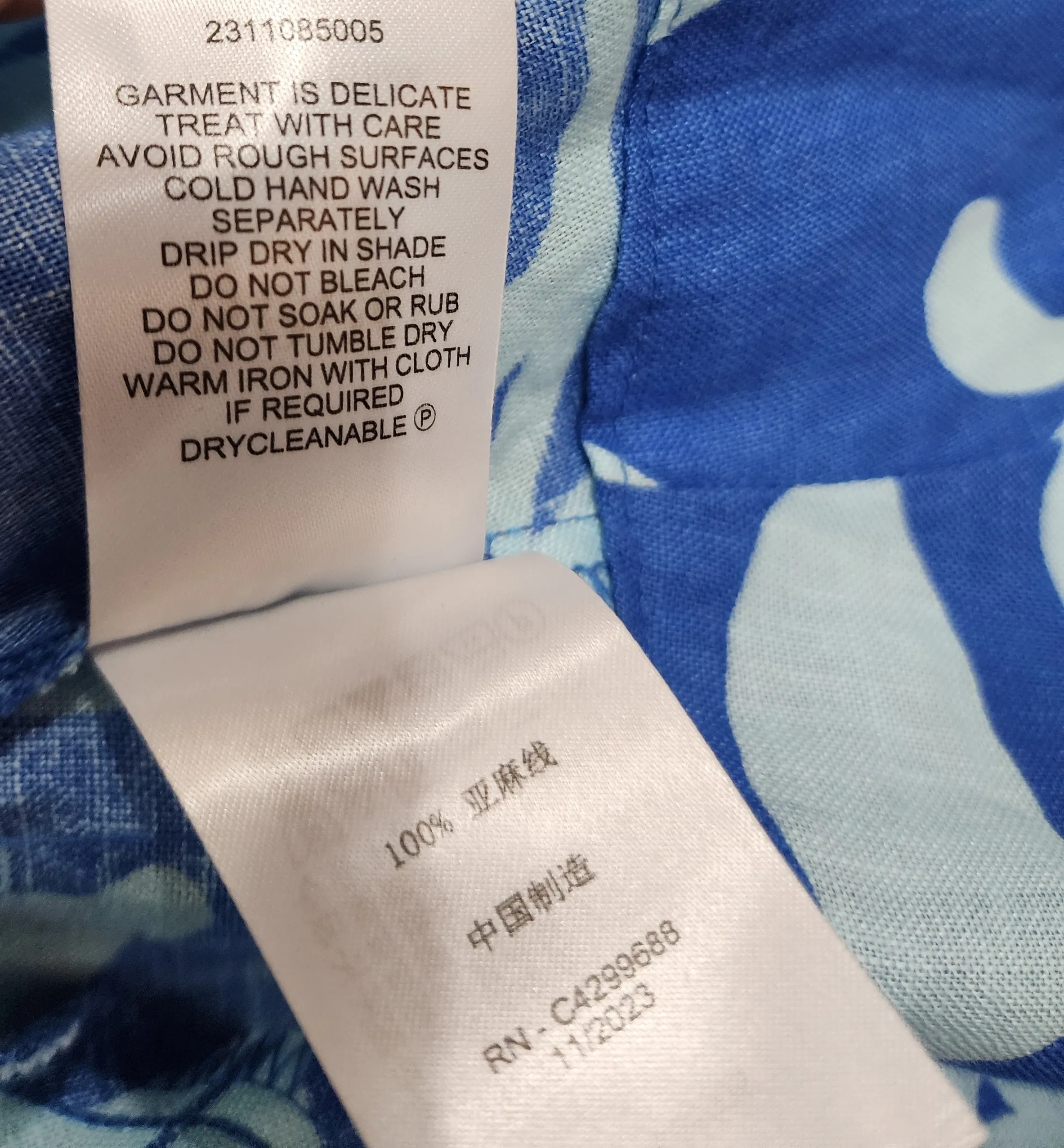 Seed blue linen oversize dress size 8