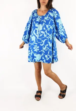 Seed blue linen oversize dress size 8