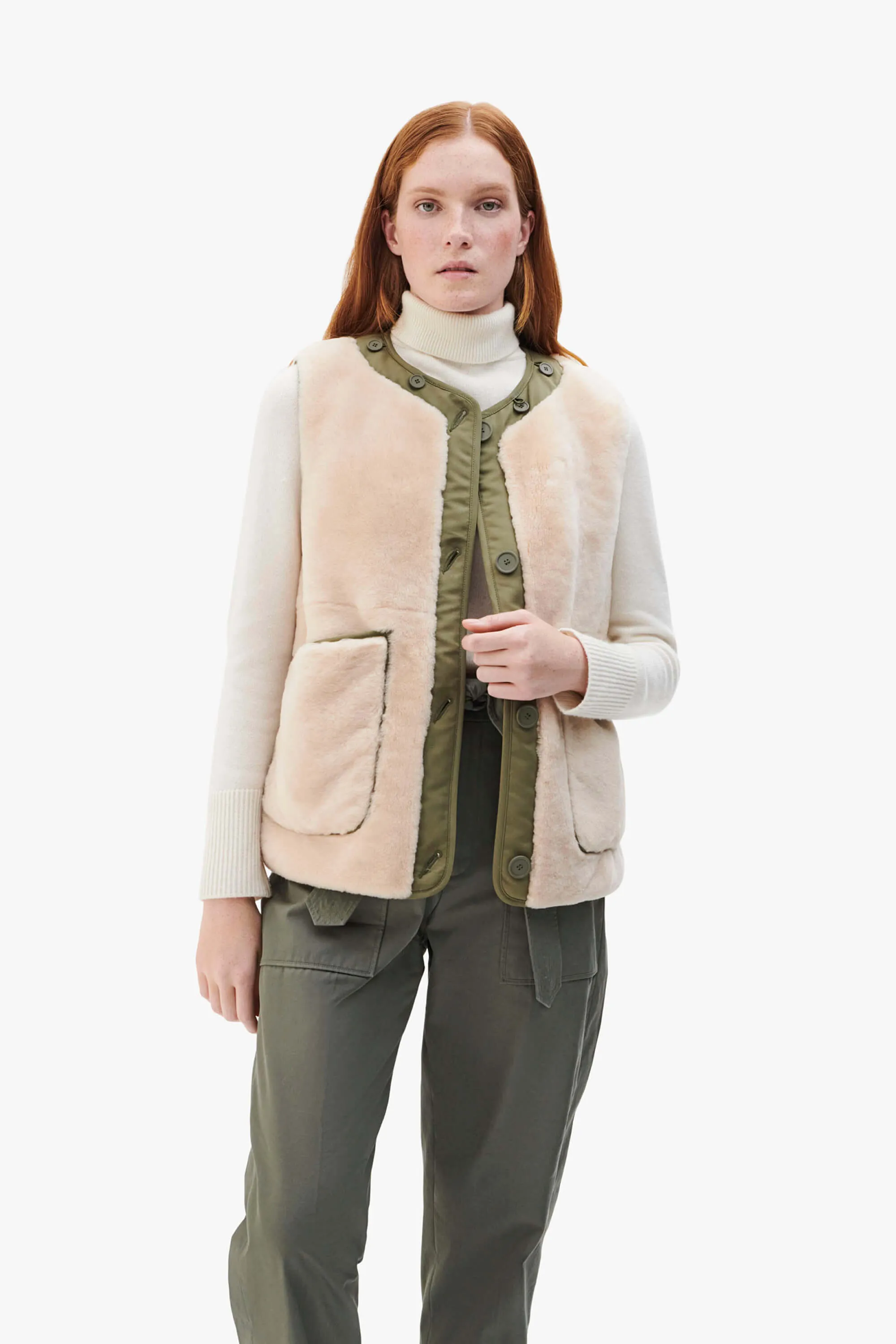 Shearling Quilt Liner - Blush / Pale Pink