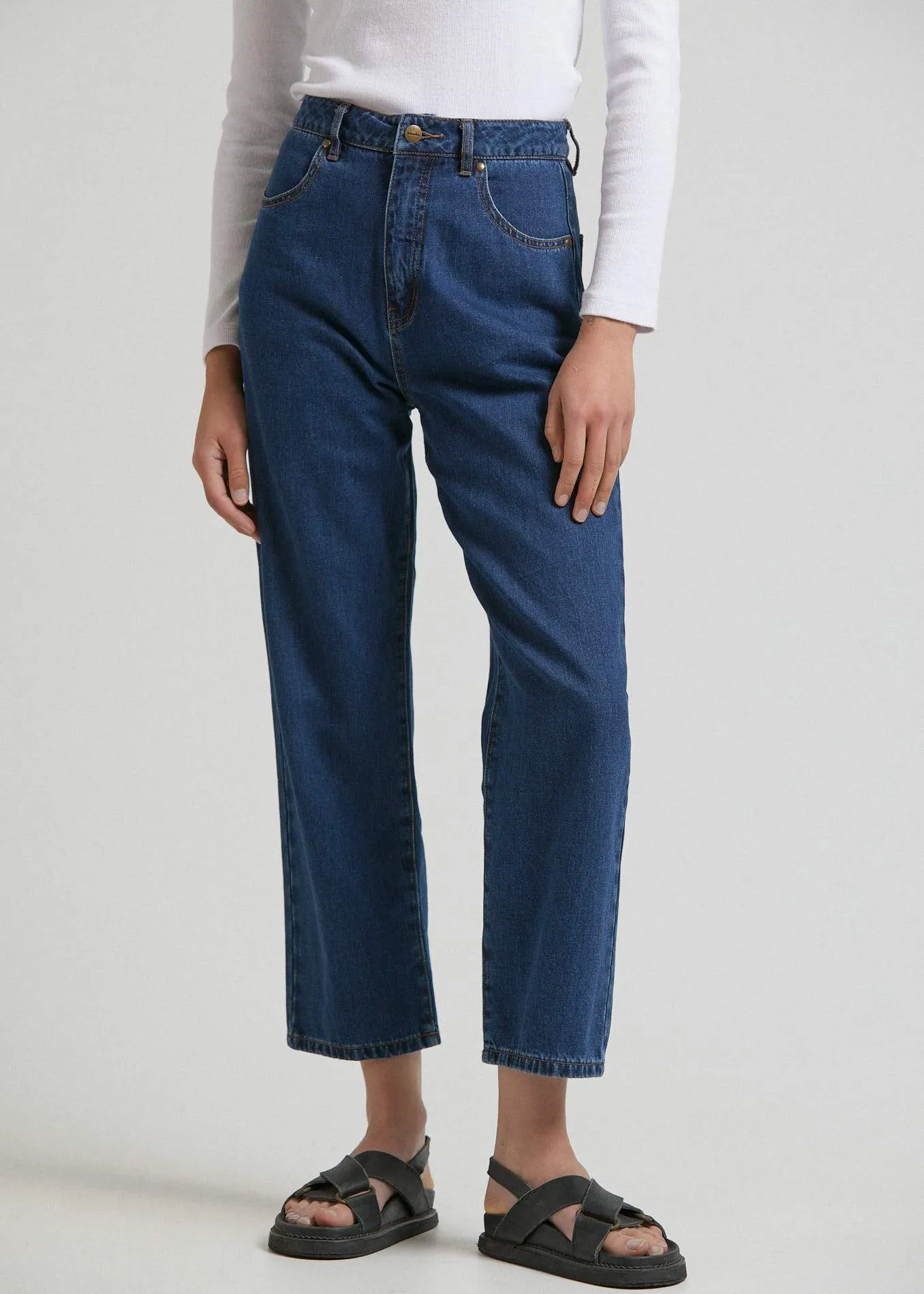 Shelby  - Hemp Denim High Waist Wide Leg Jeans