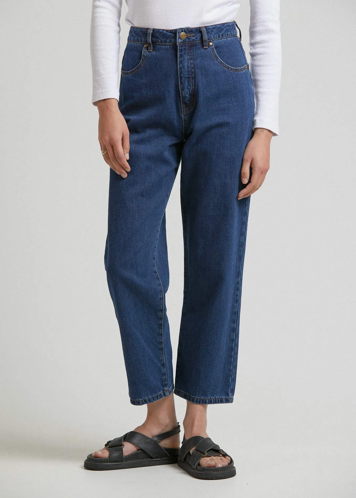 Shelby  - Hemp Denim High Waist Wide Leg Jeans