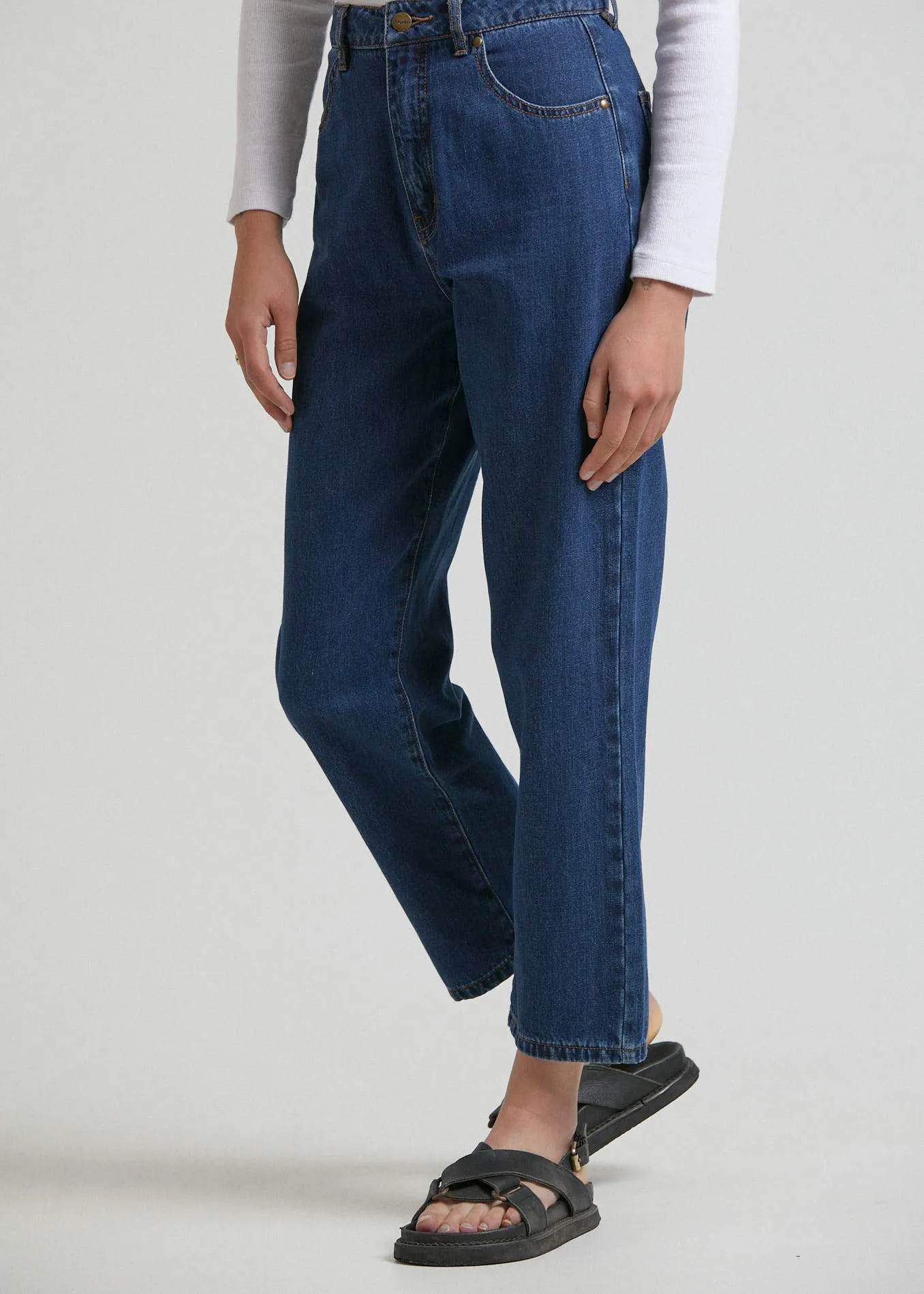 Shelby  - Hemp Denim High Waist Wide Leg Jeans