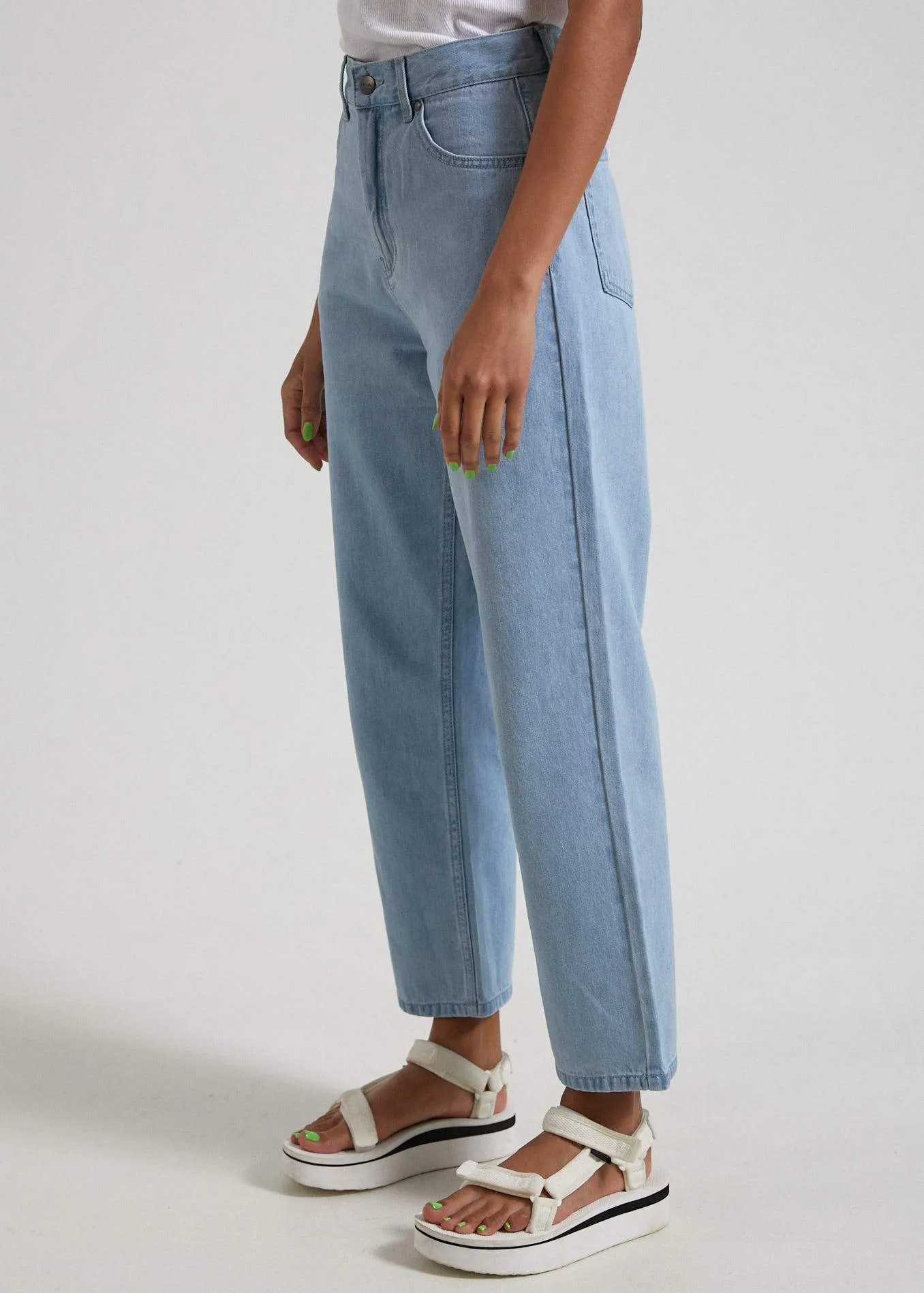 Shelby  - Hemp Denim High Waist Wide Leg Jeans