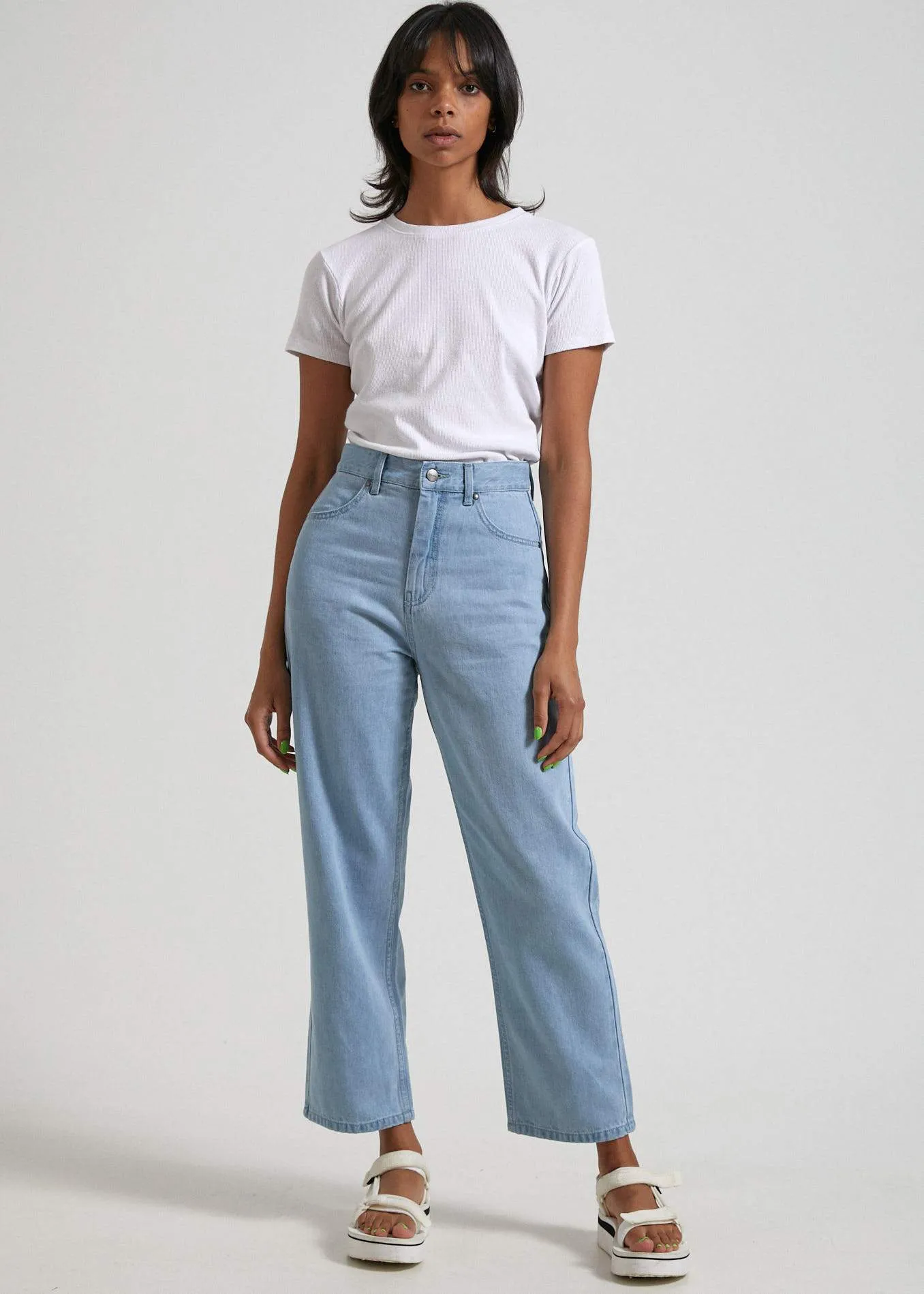 Shelby  - Hemp Denim High Waist Wide Leg Jeans