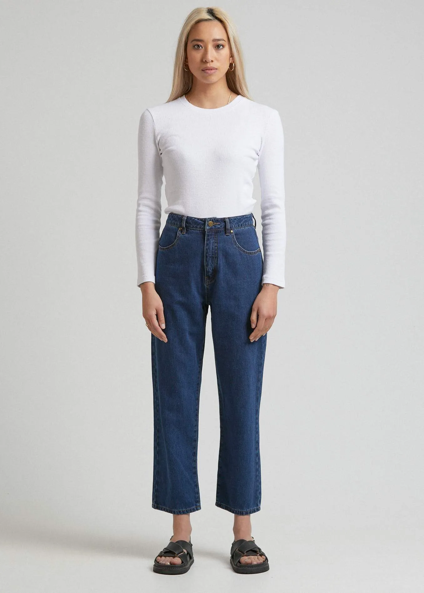 Shelby  - Hemp Denim High Waist Wide Leg Jeans