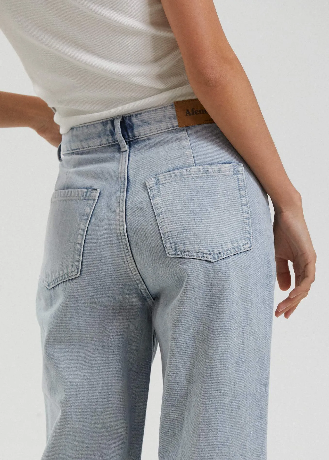 Shelby  - Hemp Washed Denim Wide Leg Jeans