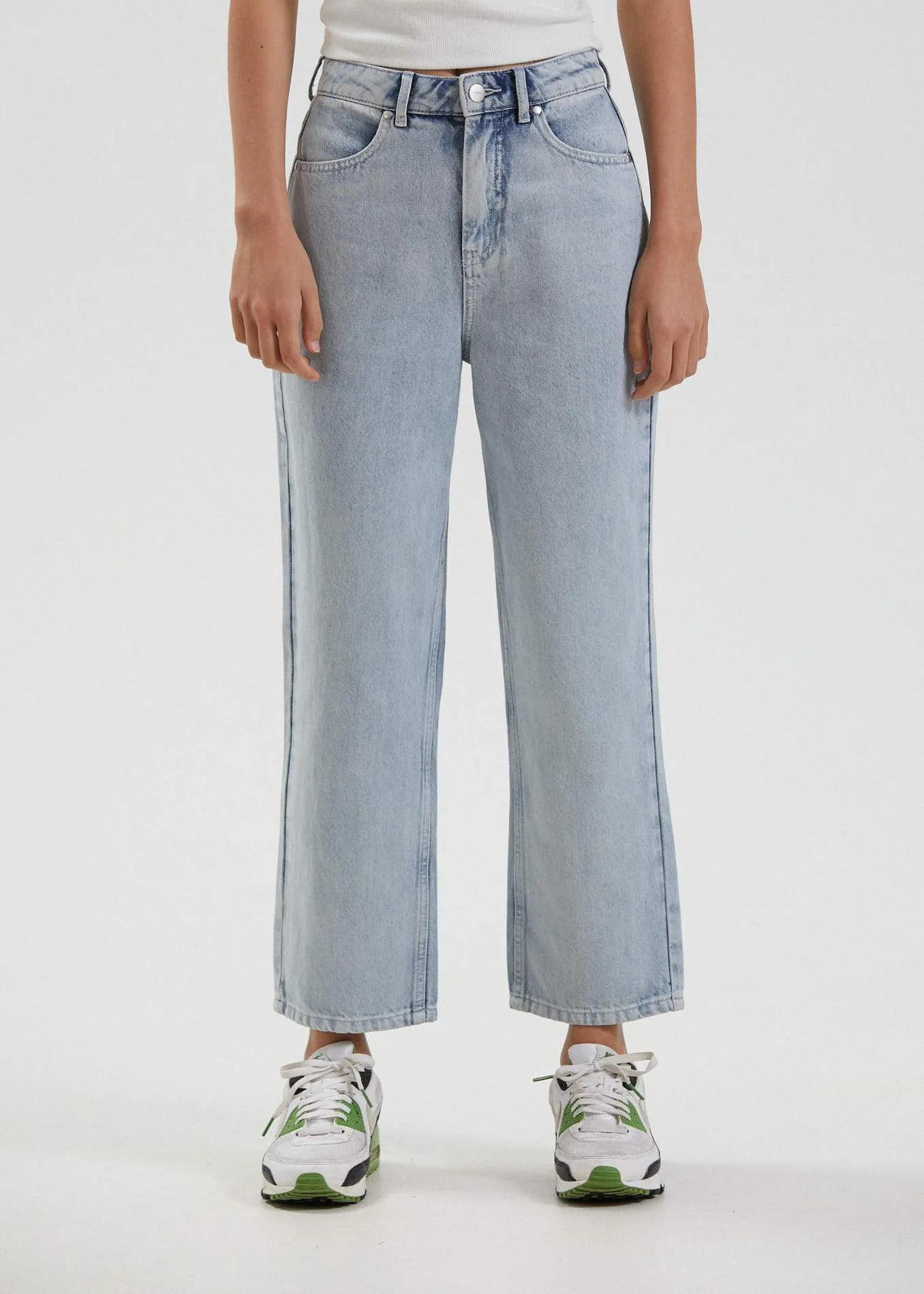 Shelby  - Hemp Washed Denim Wide Leg Jeans