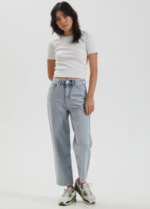 Shelby  - Hemp Washed Denim Wide Leg Jeans