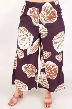 SHELL WIDE LEG PANTS