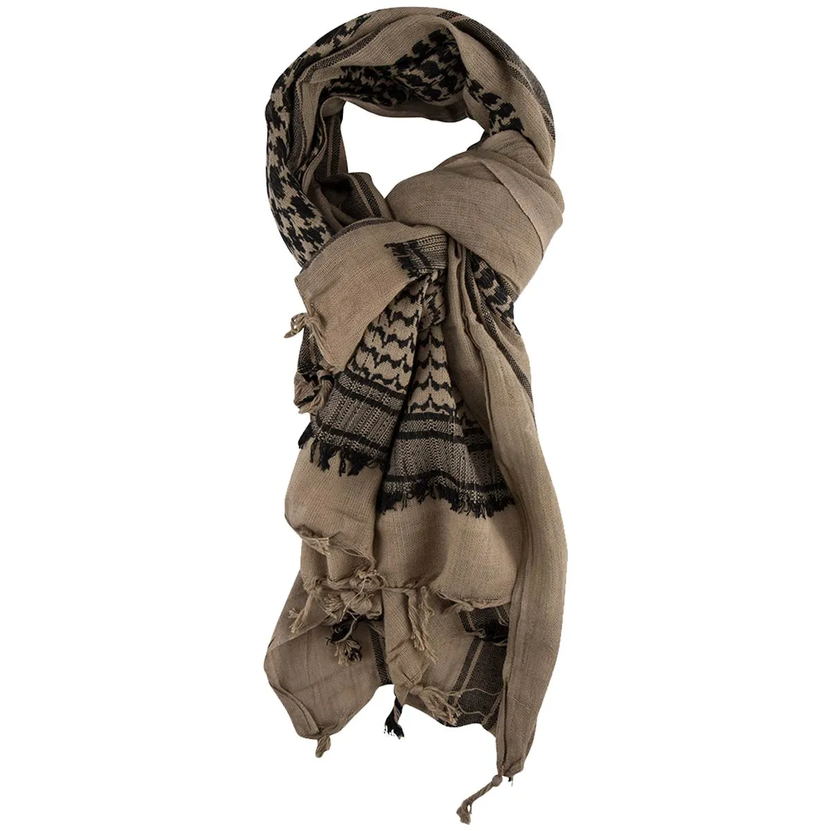 Shemagh Head Scarf Sand / Black