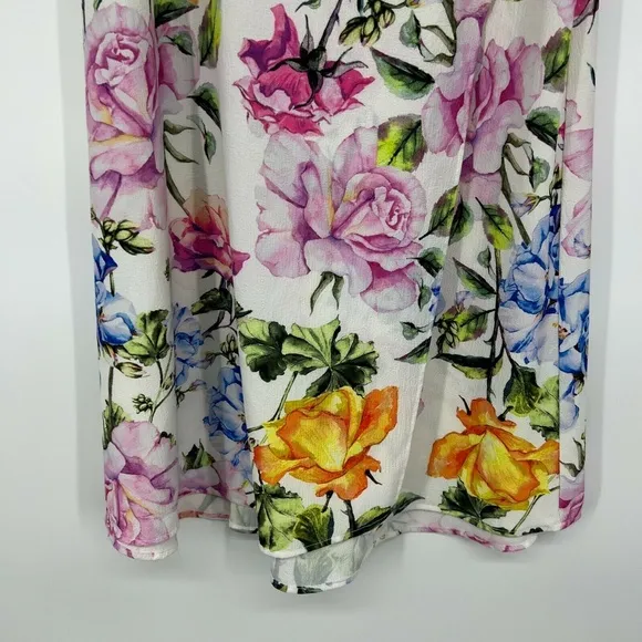 Show Me Your Mumu Skirt White Floral Faux Wrap Midi