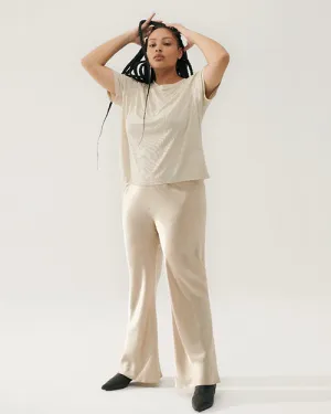 SILK LAUNDRY |  Bias Cut Pants | Hazelnut