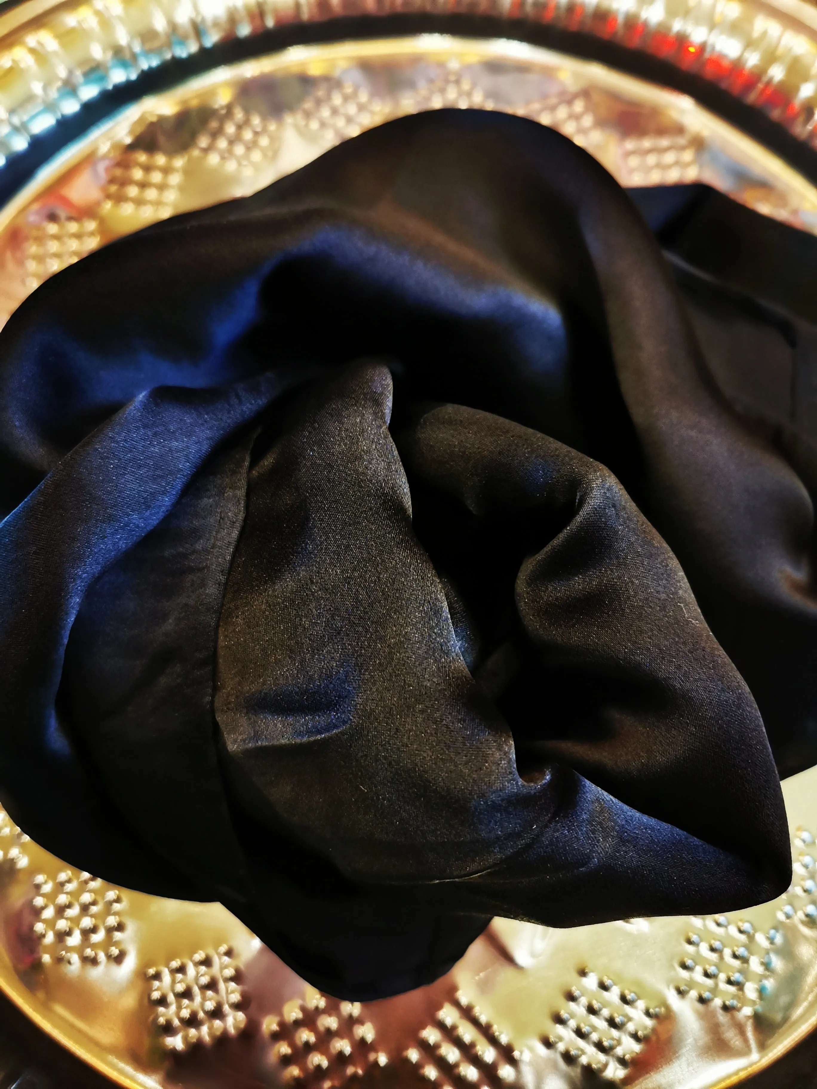 Silk satin scarf
