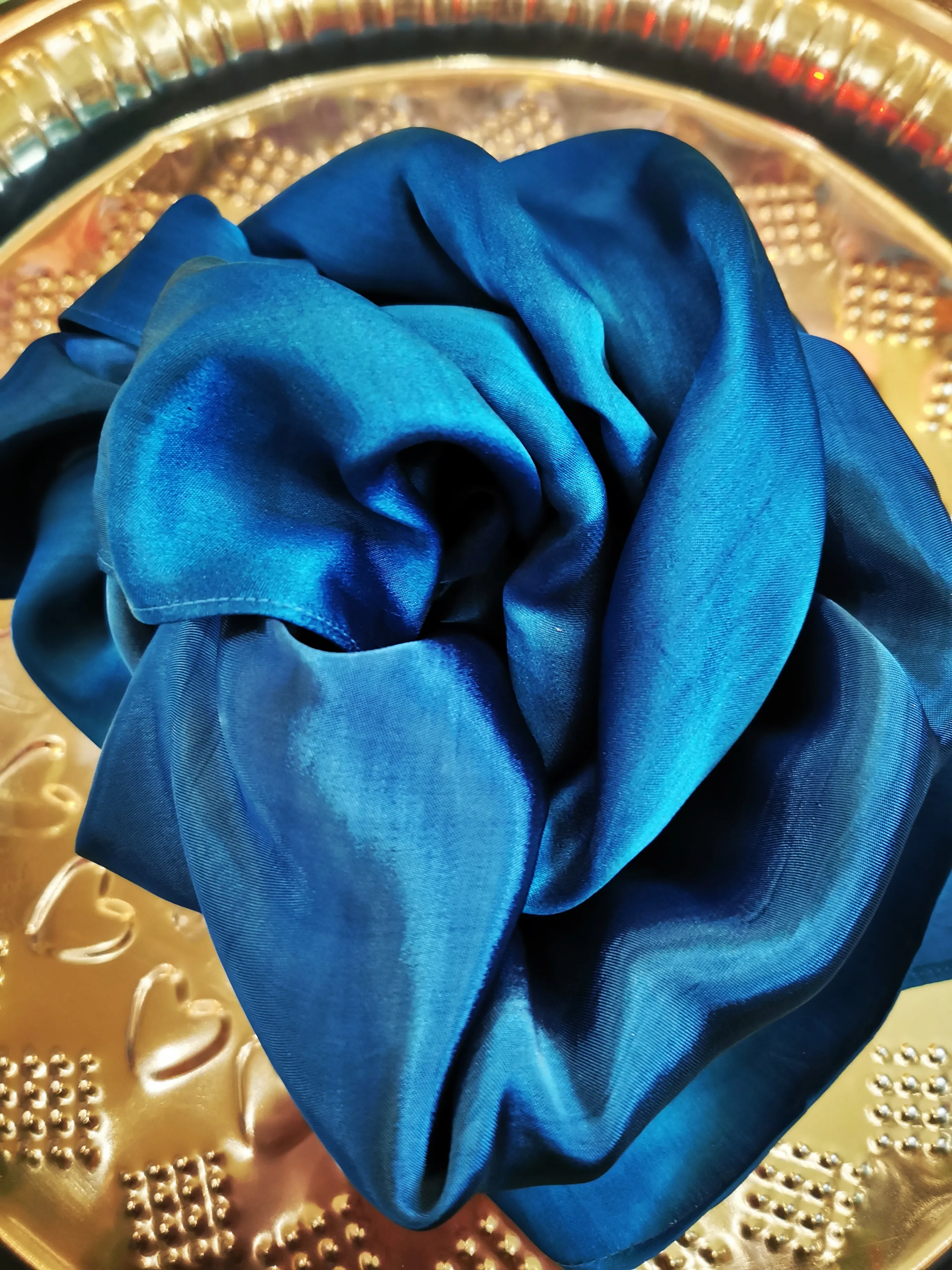 Silk satin scarf