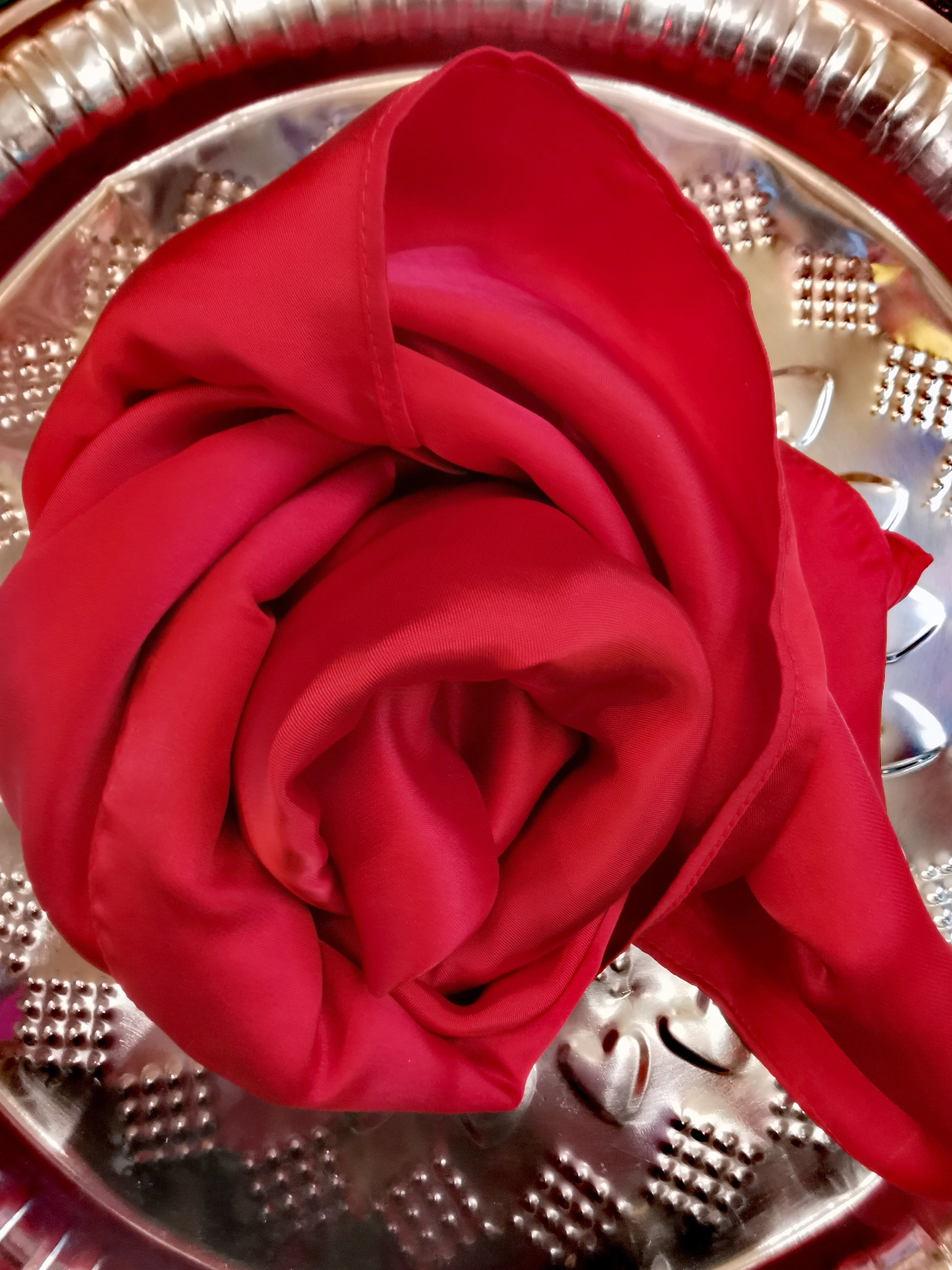 Silk satin scarf