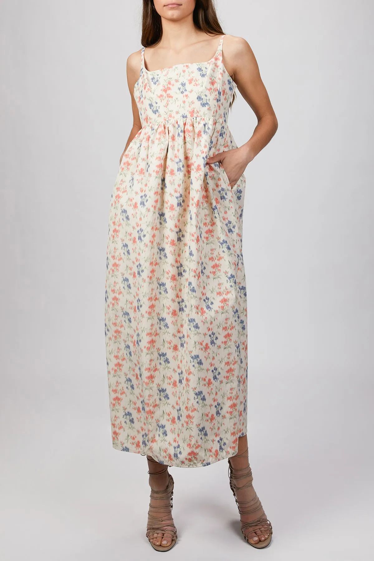 SLEEVELESS LONG EMMA DRESS