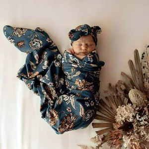 Snuggle Hunny Belle Jersey Wrap & Headband Set