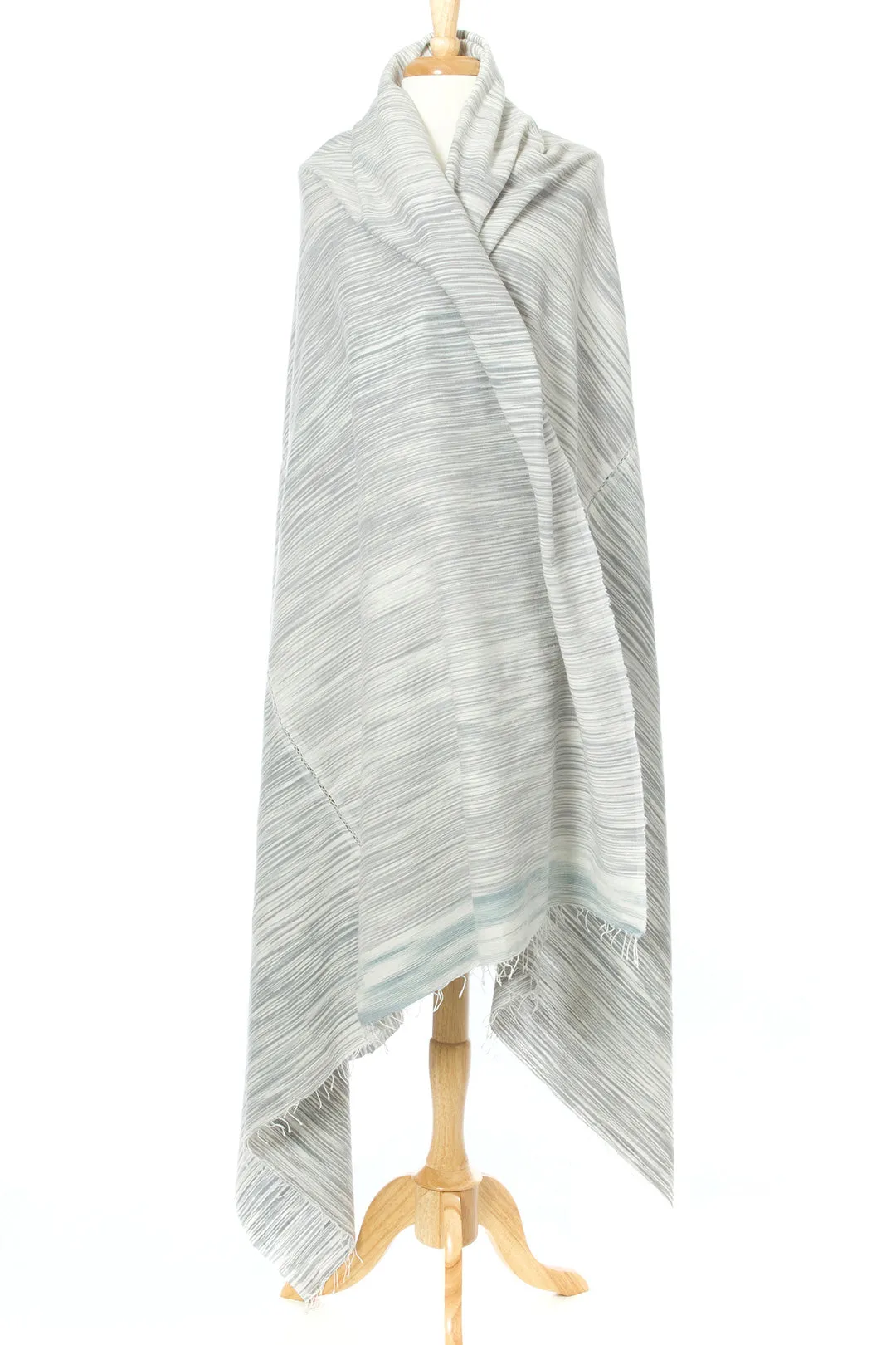 Soft Gray Waha Cotton Gabi Heirloom Linen from Ethiopia